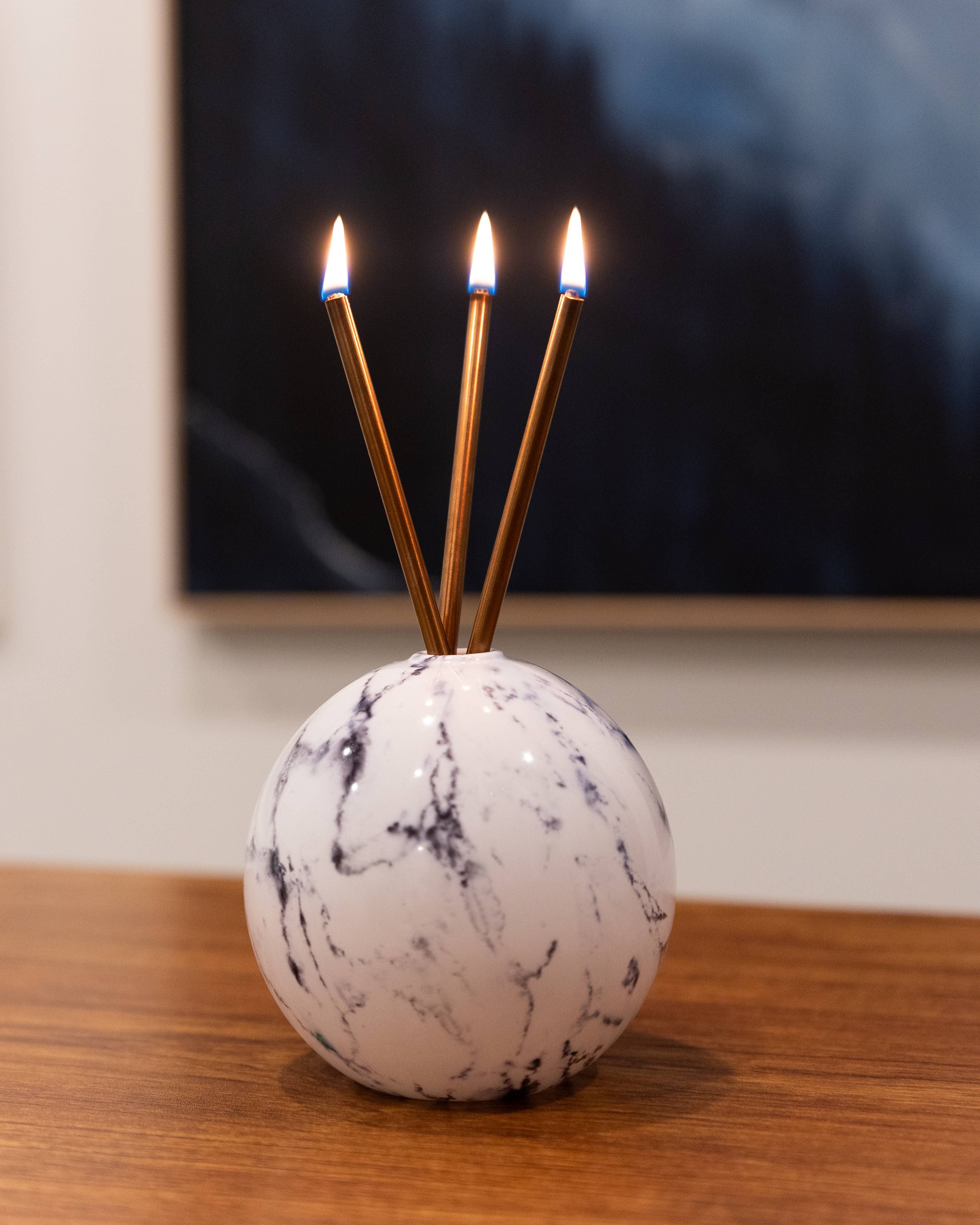 Neva Vase, White Marble [x6] --WHOLESALE